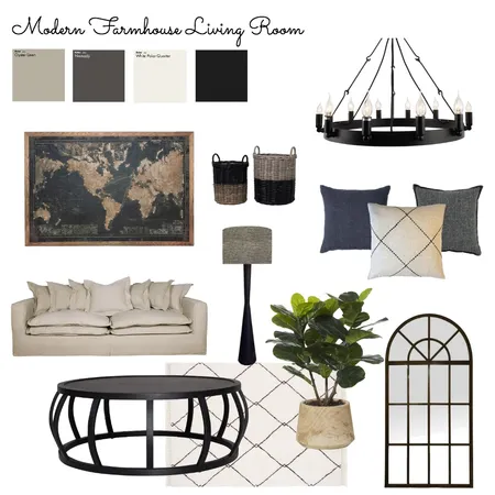 Modern Farmhouse Mood Board Interior Design Mood Board by shantelaronson on Style Sourcebook