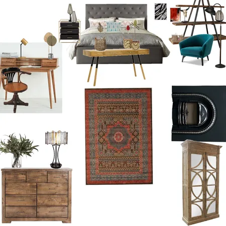 DC101 -AS1 Bedroom/ Study Mood B Interior Design Mood Board by Silvana on Style Sourcebook