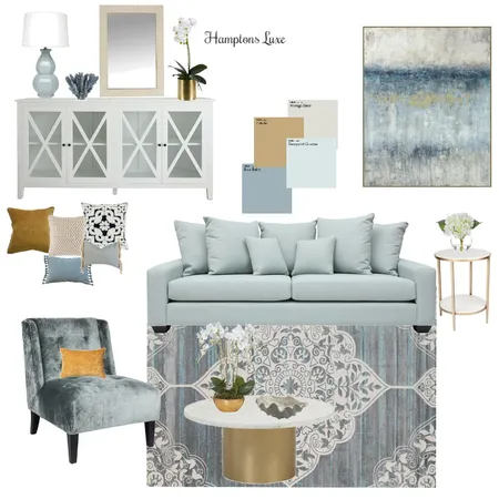 Hamptons Luxe Interior Design Mood Board by Melissa Schmidt on Style Sourcebook