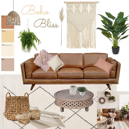 Boho Bliss Interior Design Mood Board by Ffion Thomas on Style Sourcebook