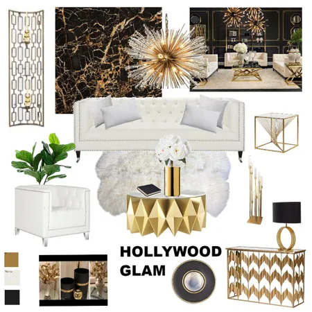 HOLLYWOOD GLAM Interior Design Mood Board by Mellany Jagt on Style Sourcebook