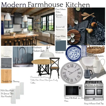 Farmhouse Kitchen Interior Design Mood Board by marinet on Style Sourcebook