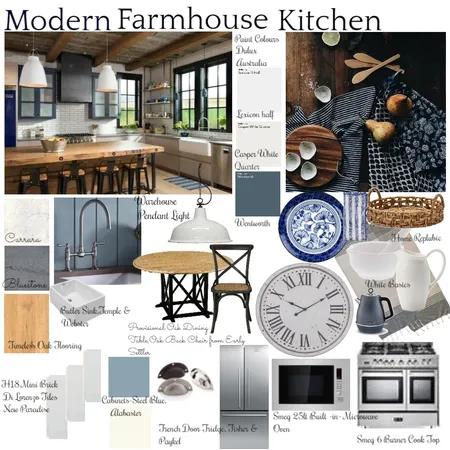 Farmhouse Kitchen Interior Design Mood Board by marinet on Style Sourcebook