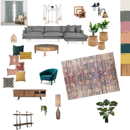 ניסון 2 סלון לופט זוג צעיר Interior Design Mood Board by גלית בנינו on Style Sourcebook