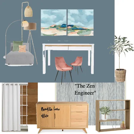 Nandita Home Office Interior Design Mood Board by boczons@comcast.net on Style Sourcebook