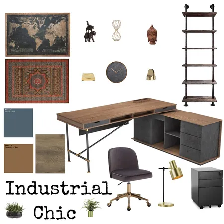 Industrial Chic Interior Design Mood Board by DianeCampbell on Style Sourcebook