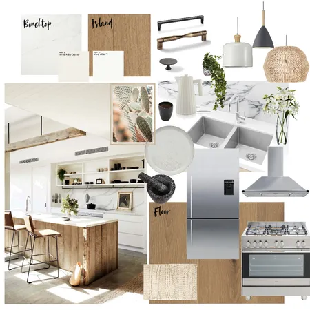 kitchen two tone flat cabinet Interior Design Mood Board by NatalieDee on Style Sourcebook