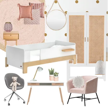 Quarto de menina Boho Chique Interior Design Mood Board by Olga Portela on Style Sourcebook