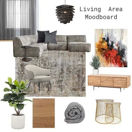 Lounge Area Interior Design Mood Board by D'Zine Hub Interiors on Style Sourcebook