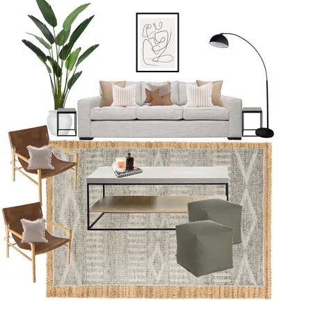Moodboard - Earthy Tones with line drawing Interior Design Mood Board by Dorothea Jones on Style Sourcebook