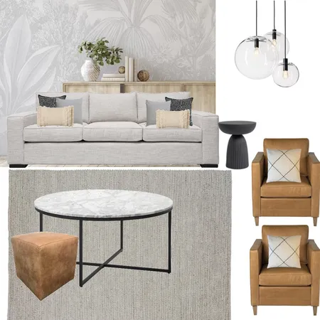 LIVING ROOM - TAN LEATHER1 Interior Design Mood Board by Dorothea Jones on Style Sourcebook