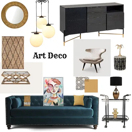 Art Deco final Interior Design Mood Board by fieldtransformations on Style Sourcebook