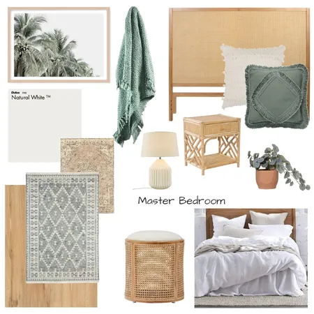 Bed1 Downstairs Coastal Vibe Interior Design Mood Board by SOSI on Style Sourcebook