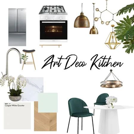 Art Deco Kitchen and Dining Interior Design Mood Board by Jasmeen on Style Sourcebook