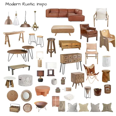 Modern Rustic Inspo Interior Design Mood Board by MelissaKW on Style Sourcebook