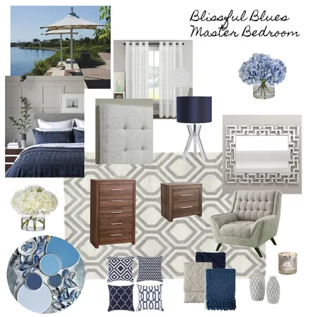 BLISSFUL BLUES Interior Design Mood Board by kathleen.jenkinson on Style Sourcebook