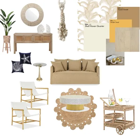 Ultimate Summer Escape Living Room Interior Design Mood Board by CamilleArmstrong on Style Sourcebook