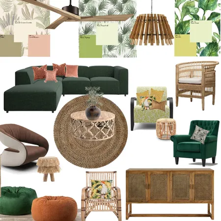 Tropical Interior Design Mood Board by Nicky Wadsworth on Style Sourcebook