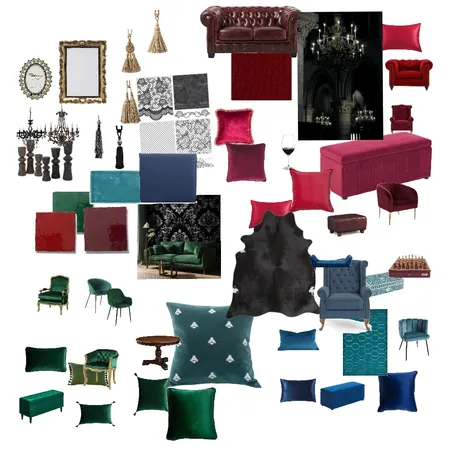 Gothic mood board Interior Design Mood Board by dianadirvariu on Style Sourcebook