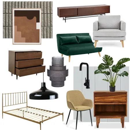 Mid Century Modern 2 Interior Design Mood Board by danikarae on Style Sourcebook