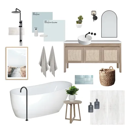 Coastal Bathroom Trial Interior Design Mood Board by WendyJB on Style Sourcebook