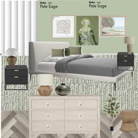 sage bedroom yamin 2023 Interior Design Mood Board by israelay on Style Sourcebook