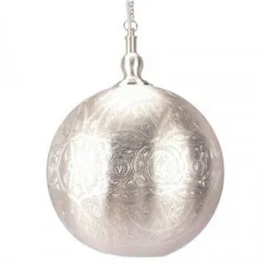 Moroccan Perforated Metal Ball Pendant Light - Large by Emac & Lawton, a Pendant Lighting for sale on Style Sourcebook