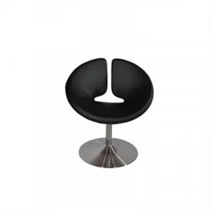 U Shape PU Leather Upholstered Occasional Chairs, Black by OTSGN Imports, a Chairs for sale on Style Sourcebook