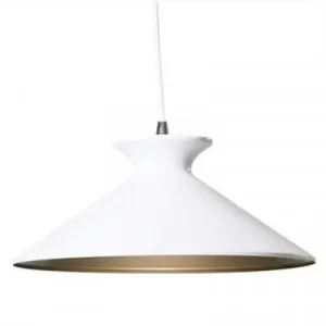 Bengta Metal Pendant Light - White by Shelon Lights, a Pendant Lighting for sale on Style Sourcebook