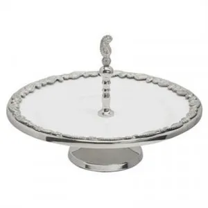 Paisley Ceramic 1 Tier Cake Stand by Diaz Design, a Cake Stands for sale on Style Sourcebook