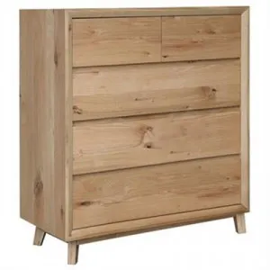 Eklund American White Oak Timber 5 Drawer Tallboy by Mossel Dalton, a Dressers & Chests of Drawers for sale on Style Sourcebook