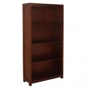 Amsterdam Solid Mahogany Timber Wide Bookcase, Mahogany by Centrum Furniture, a Bookshelves for sale on Style Sourcebook