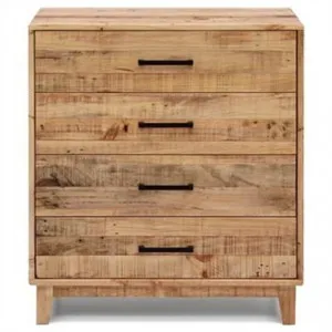 Portland Recycled Pine Timber 4 Drawer Tallboy by Everblooming, a Dressers & Chests of Drawers for sale on Style Sourcebook