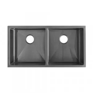 Double Kitchen Sink 855mm - Gunmetal by Just in Place, a Kitchen Sinks for sale on Style Sourcebook