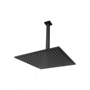 Bathroom Rain shower Dropper Square  Black 300mm by Just in Place, a Shower Heads & Mixers for sale on Style Sourcebook