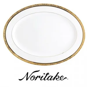 Noritake Regent Gold Fine China Oval Platter by Noritake, a Plates for sale on Style Sourcebook