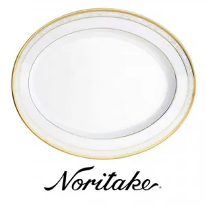 Noritake Hampshire Gold Fine China Oval Platter by Noritake, a Plates for sale on Style Sourcebook