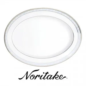 Noritake Hampshire Platinum Fine Porcelain Oval Platter by Noritake, a Plates for sale on Style Sourcebook