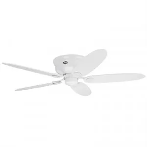 Hunter Low Profile III White Ceiling Fan with White / Maple Switch Blades by Hunter, a Ceiling Fans for sale on Style Sourcebook