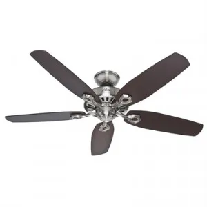 Hunter Builder Elite Brushed Nickel Ceiling Fan with Brazilian Cherry / Maple Switch Blades by Hunter, a Ceiling Fans for sale on Style Sourcebook