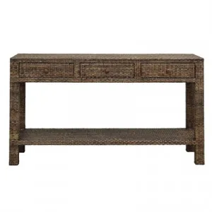 Savannah Rattan Console Table, 150cm, Tobacco by COJO Home, a Console Table for sale on Style Sourcebook
