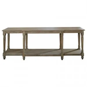 Providence Oak Timber Console Table, 200cm, Weathered Oak by Manoir Chene, a Console Table for sale on Style Sourcebook