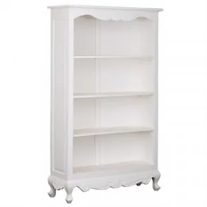 Queen Ann Mahogany Timber Bookcase, White by Centrum Furniture, a Bookshelves for sale on Style Sourcebook