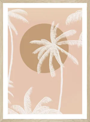 SUNSET PALM BLUSH BY SEASCAPE LIVING by Seascape Living, a Original Artwork for sale on Style Sourcebook
