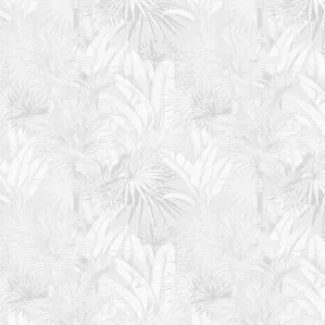 Luxe Palms - Soft Grey by Boho Art & Styling, a Wallpaper for sale on Style Sourcebook