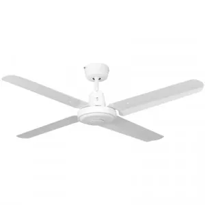 Swift Metal Ceiling Fan, 120cm/48", White by Mercator, a Ceiling Fans for sale on Style Sourcebook