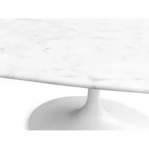 Susston Replica Saarinen Tulip Oval Marble Dining Table, 200cm, White Base by Conception Living, a Dining Tables for sale on Style Sourcebook