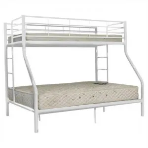 Darwin Metal Trio Bunk Bed - White by Icon Furniture, a Kids Beds & Bunks for sale on Style Sourcebook