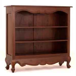 Queen Ann Mahogany Timber Lowline Bookcase, Mahogany by Centrum Furniture, a Bookshelves for sale on Style Sourcebook
