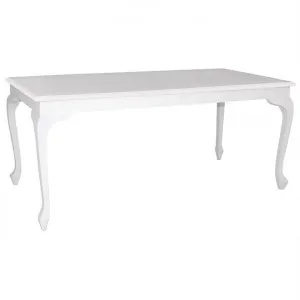 Queen Ann Mahogany Timber Dining Table, 180cm, White by Centrum Furniture, a Dining Tables for sale on Style Sourcebook
